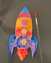 Load image into Gallery viewer, Create a Rocketship Art Kit
